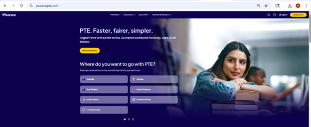 Official PTE Website
