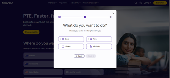 Select Your Purpose
